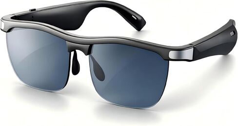 Smart Glasses, Open-Ear Audio Bluetooth Sunglasses | UV400 Polarized Lenses, Bluetooth 5.3, 8H Playtime | Adjustable Silicone Nose Pads, Hands-Free Call for Sports Driving Cycling | Men & Women in Saudi Arabia