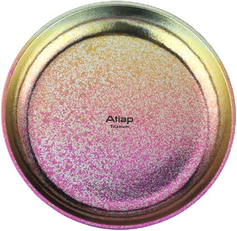 Titanium Camping Plate Titanium Pan Dish Plate Lightweight Round Dinnerware Tableware Cooking Utensils Pasta Plates Bowl 27fl oz（TA8220V） in Kuwait