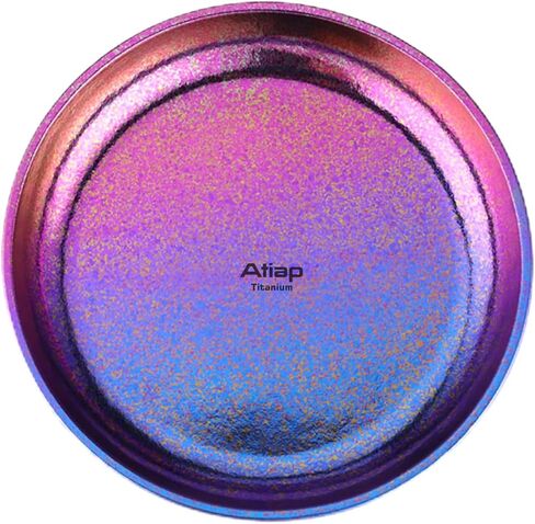 Titanium Camping Plate Titanium Pan Dish Plate Lightweight Round Dinnerware Tableware Cooking Utensils Pasta Plates Bowl 27fl oz（TA8220V） in Kuwait