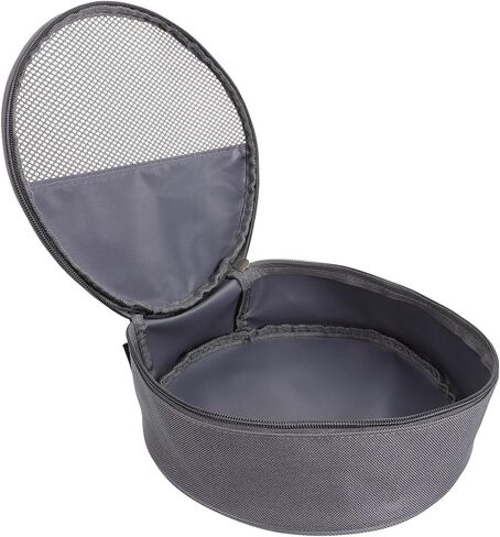 SUPVOX Camping Dish Bag Outdoor Tableware Container with Mesh Grid Organizer and Zipper Closure Portable Plate Storage Bag 8.66X8.66X2.36 Inch for Hiking Picnic and Camping in Saudi Arabia