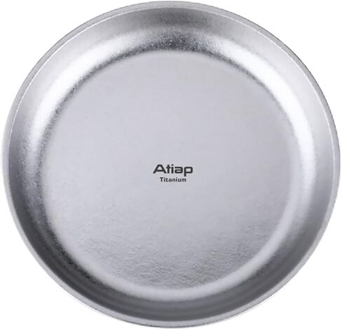 Titanium Camping Plate Titanium Pan Dish Plate Lightweight Round Dinnerware Tableware Cooking Utensils Pasta Plates Bowl 27fl oz（TA8220V） in Kuwait