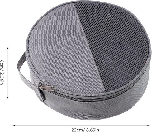 SUPVOX Camping Dish Bag Outdoor Tableware Container with Mesh Grid Organizer and Zipper Closure Portable Plate Storage Bag 8.66X8.66X2.36 Inch for Hiking Picnic and Camping in Saudi Arabia