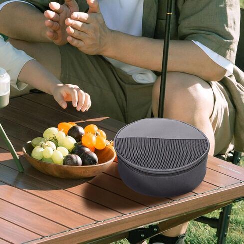 SUPVOX Camping Dish Bag Outdoor Tableware Container with Mesh Grid Organizer and Zipper Closure Portable Plate Storage Bag 8.66X8.66X2.36 Inch for Hiking Picnic and Camping in Saudi Arabia