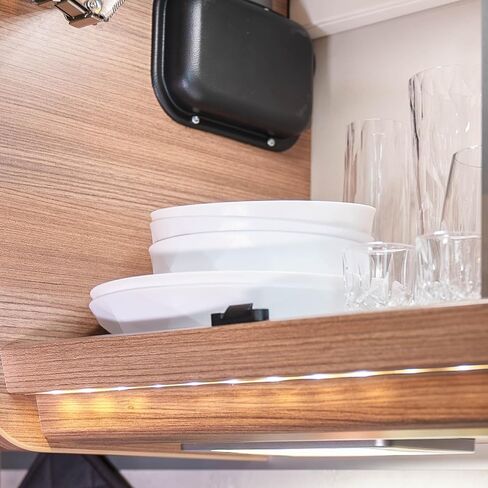 silwy® Universal Magnetic Plates (Set of 2) High-Tech Plastic - Perfect for Camping, Caravaning and Boating - Non-Slip Crockery Stackable without Any Rattling in Saudi Arabia