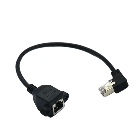 30 سم لأعلى لأسفل بزاوية 90 درجة 8P8C FTP STP UTP Cat5 RJ45 مع كابل تمديد شبكة إيثرنت LAN برغي 1 قدم 60 سم 100 سم 1 متر (0.6 متر، مستقيم) in Kuwait