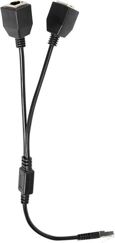 RJ45 1 ذكر إلى 2 أنثى كابل إيثرنت الفاصل لـ Super Cat5، Cat6، Cat7 LAN إيثرنت تمديد كابل محول in Kuwait
