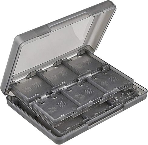 Black 26-in-1 Game Holder Case Fits up to 22 Games 2 SD Cards 2 Micro SD/TF Cards and 2 Stylus Pens for NEW 3DS / 3DS XL / 3DS LL in Saudi Arabia