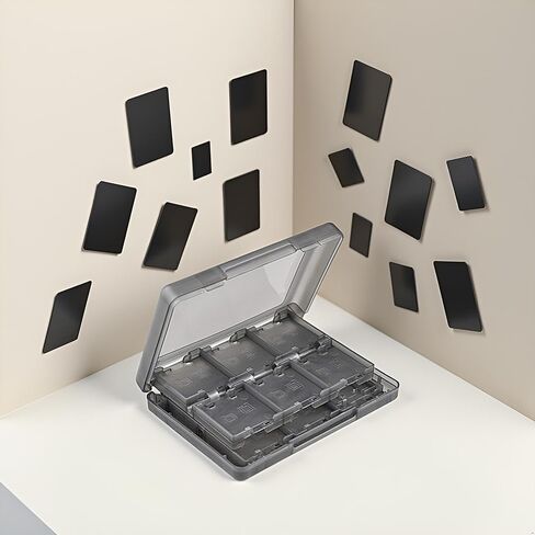 Black 26-in-1 Game Holder Case Fits up to 22 Games 2 SD Cards 2 Micro SD/TF Cards and 2 Stylus Pens for NEW 3DS / 3DS XL / 3DS LL in Saudi Arabia