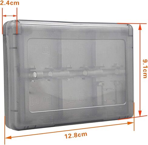 Black 26-in-1 Game Holder Case Fits up to 22 Games 2 SD Cards 2 Micro SD/TF Cards and 2 Stylus Pens for NEW 3DS / 3DS XL / 3DS LL in Saudi Arabia