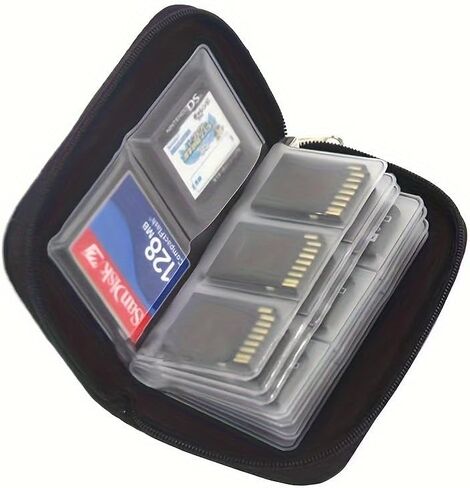 Memory Card Case - Fits up to 22x SD, SDHC, Micro Mini SD - Holder with 22 Slots in Saudi Arabia
