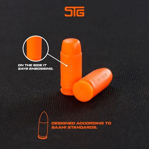 قبعات STG Snap .40 S&W - جولات وهمية ممتازة للتدريب على الحرائق الجافة، والتدريبات التكتيكية، وممارسة الأعطال والتعامل الآمن مع الأسلحة - 30 طلقة in Kuwait
