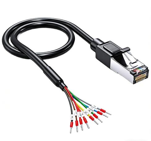 RJ45 to 8-Pin Terminal Block Adapter for RS232/RS485, Debug & Management Cable for Network Switch, PLC, Router - Pure Copper (3FT) in Saudi Arabia