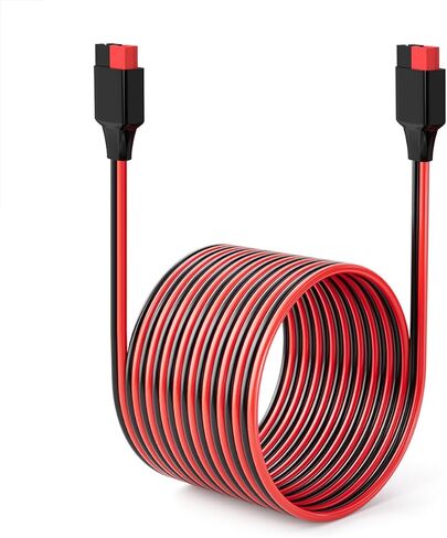 ELFCULB 12AWG 6FT Anderson Extension Cable 2 6 10 20 35 50FT Solar Extension Cable Anderson Connector for Portable Power Station Solar Generator Solar Panel (6FT) in Saudi Arabia