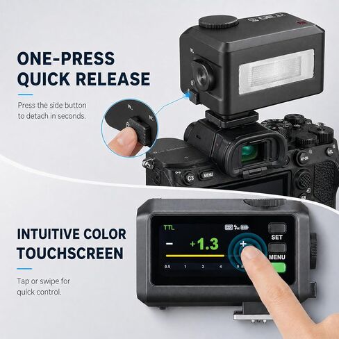 Godox IT30Pro L Mini TTL Flash for Leica Cameras, 2.4G Wireless X System, HSS 1/8000s, Touchscreen Compact On-Camera Flash for SL/SL2/SL3/Q2/M10 in Saudi Arabia