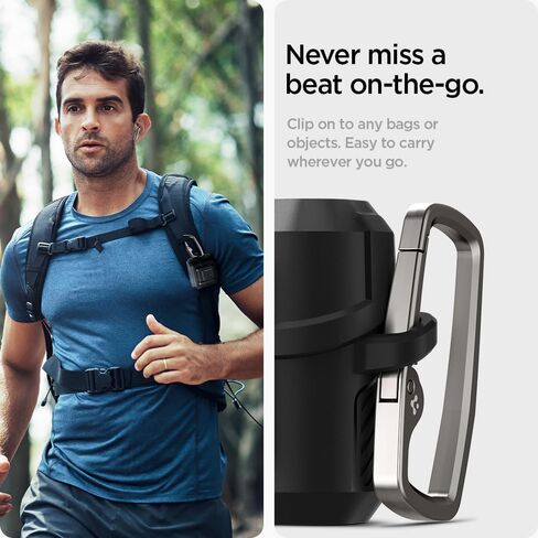 غطاء Spigen Lock Fit مصمم لهاتف Samsung Galaxy Buds3 FE (2025) / Buds3 Pro (2024) / Buds 3 (2024) مع حماية قفل آمنة - أسود مطفي in Kuwait