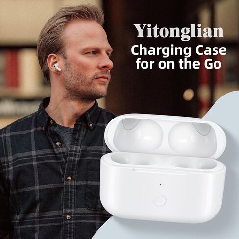 علبة شحن بديلة لأجهزة AirPods Pro الجيل الأول والثاني - علبة شاحن لاسلكي بدون سماعات أذن (أبيض) in Saudi Arabia