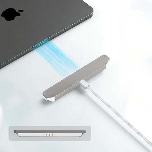 شاحن لاسلكي مغناطيسي لجهاز iPad (A16) الجيل الحادي عشر/العاشر 11 بوصة/10.9 بوصة 2025/2022، شاحن موصل ذكي من مادة سبيكة 18 وات لجهاز iPad 11/10 مع كابل USB-C إلى C مجدول من النايلون in Kuwait