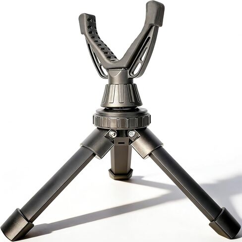 Portable Shooting Tripod with 360° Rotating & Removable V Yoke - Adjustable Height Rifle Rest Stand for Hunting, Target Shooting, Binoculars, Cameras & Outdoor Activities in Saudi Arabia