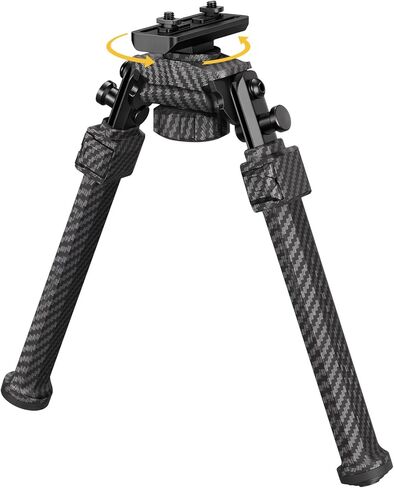 CVLIFE Carbon Fiber Rifle Bipod Compatible with M-Rail Bipods for Rifles 360 Degrees Swivel and Tiltable for Outdooor in Saudi Arabia
