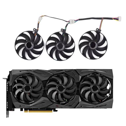 مروحة تبريد لبطاقة الرسومات 87 مم بديلة لـ ASUS ROG Strix RTX 2080 2080 Super RTX 2080Ti RTX2070 Super RTX 2060 RX 5700 RX 5700XT مروحة تبريد in Kuwait