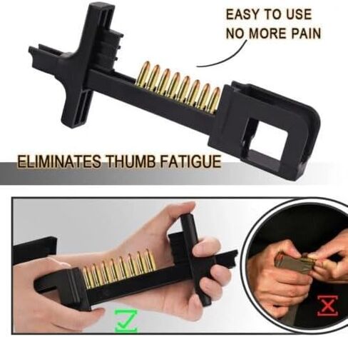Universal Magazine Speed Loader for 9mm and .40 Cal Fits Most Calibers Handheld Magwell Loader Tool Fast Easy One Hand Loading Compact Range Accessory Black Pack of 1 in Saudi Arabia