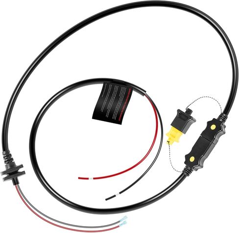 طقم كابل الطاقة لجهاز Cannon Electric Downrigger - جانب المحرك 3393202 ونهاية البطارية 1903017 (3393200) - يناسب Magnum وDigi-Troll وOptimum وTS - 12V 30A 14AWG in Kuwait