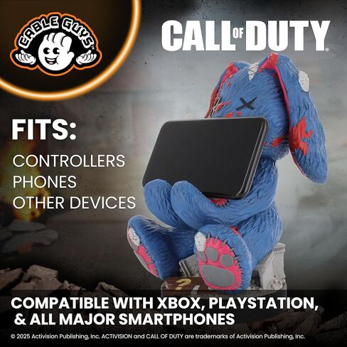 حامل وحدة التحكم وحامل الهاتف Cable Guys Call of Duty Mr Peeks - ملحقات إعداد الألعاب للمكتب وغرفة الألعاب، حامل وحدة التحكم المتوافق مع أجهزة Xbox وPlayStation ومعظم وحدات التحكم في الألعاب القياسية in Kuwait