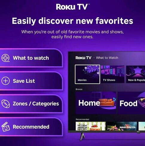 تلفزيون Roku Hiro TV 40 بوصة 1080 بكسل عالي الدقة مع صوت دولبي للبث المباشر، إضاءة LED مباشرة، مع واي فاي، بلوتوث، 3X منافذ HDMI - H40C3C4 (متجدد) in Saudi Arabia