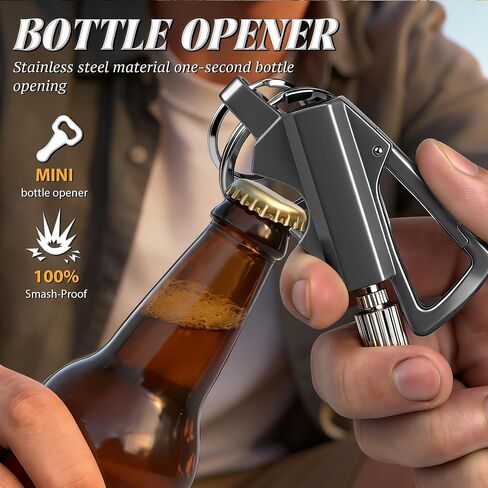 x-lighter 2 عبوة من ولاعة مطابقة دائمة، ولاعات معدنية مقاومة للماء لسلسلة المفاتيح، فتاحة زجاجات مدمجة، مشعل نار في حالات الطوارئ للتخييم والمشي لمسافات طويلة وصيد الأسماك (بدون وقود) in Kuwait