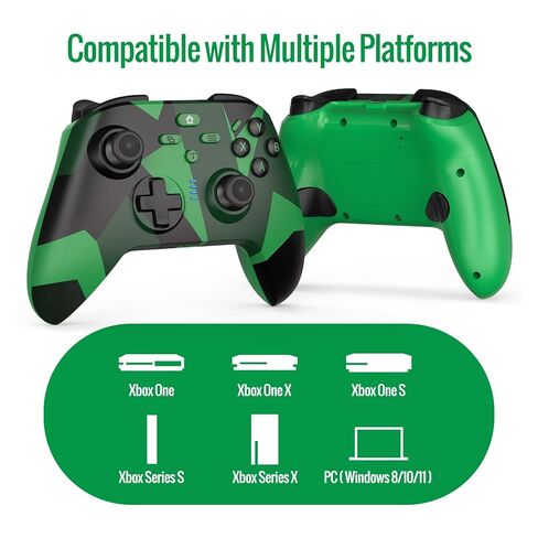 BETMI لوحدة تحكم Xbox اللاسلكية مع مقبس صوت مدمج/Turbo/Hall Effect Joysticks/Macro/Dual Vibration، لوحة ألعاب 2.4 جيجا هرتز متوافقة مع Xbox One، Xbox Series X/S، Xbox One X/S، الكمبيوتر الشخصي (أخضر) in Kuwait
