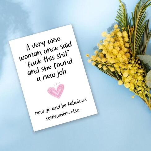 Funny Congrats New Job Card Gift for Her Women, Female Coworker Leaving Card Gift, Bestie Friend Office New Job Cards for Coworker Manager in Saudi Arabia