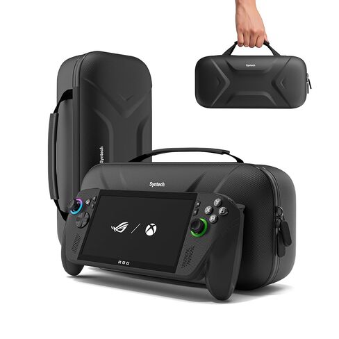 حقيبة حمل Syntech متوافقة مع وحدة التحكم ASUS ROG Xbox Ally/Xbox Ally X 2025 وملحقاتها، حافظة حماية صلبة مع حامل مدمج قابل للطي ومساحة تخزين كبيرة، حقيبة سفر محمولة، أبيض in Kuwait