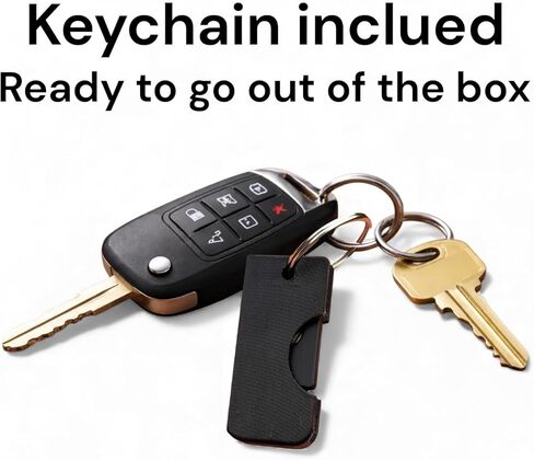 حافظة حماية قابلة للطي متوافقة مع YubiKey 5C NFC - حامل سلسلة المفاتيح - غطاء متين مع حلقة مفاتيح آمنة (أسود) in Kuwait