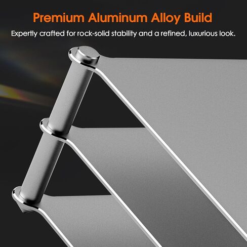 DoukAudio Aluminum Audio Rack Stand: Multi Layer Desktop HiFi Shelf for Amplifier Preamp DAC Ventilated Modular Storage Rack CNC Build Home Studio Setup in Saudi Arabia