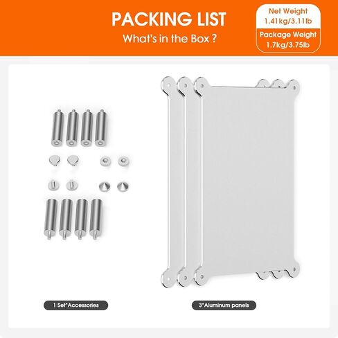 DoukAudio Aluminum Audio Rack Stand: Multi Layer Desktop HiFi Shelf for Amplifier Preamp DAC Ventilated Modular Storage Rack CNC Build Home Studio Setup in Saudi Arabia