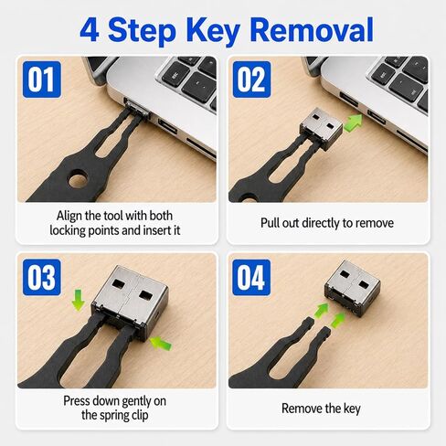 PortPlugs USB-A Port Blocker 25 حزمة مع مفاتيح، نظام قفل ثنائي النقاط، أقفال معدنية من سبائك الزنك تمنع الوصول غير المصرح به وسرقة البيانات، أمان عالي لأجهزة الكمبيوتر المحمولة وأجهزة الكمبيوتر المكتبية ومحطات العمل (أسود) in Kuwait