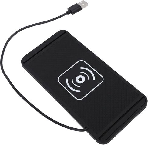 Diyeeni Car Wireless Charging Pad, 20W Fast Non Slip Charger Pad with Cigar Lighter Adapter, Overheat Prevention Design, Compatible with iOS 17 16 15 14 13 12 Pro Max in Saudi Arabia