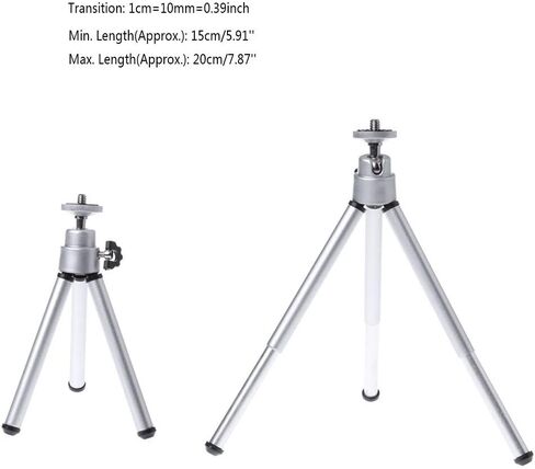 Lightweight Desktop Camera Tripod Stand, Flexible Aluminum Legs with 360° Rotation for DSLR Camcorder Travel in Saudi Arabia
