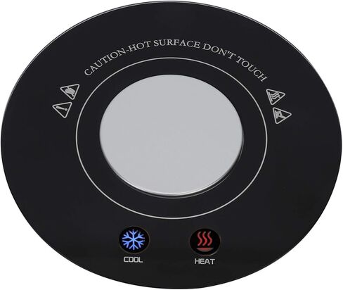 Generic USB Electric Cup Warmer Cooler, Dual Purpose Fast Cooling Heating Coaster, Constant Temperature Cup Warmer with Intelligent Touch Switch, Ideal for Home Office Beer Beverage in Saudi Arabia