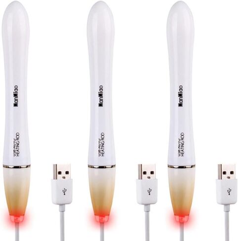 3 قضبان تسخين LED USB مع تحكم تلقائي في درجة حرارة 38 درجة مئوية، 16x2 سم ABS/PU لتدفئة الجسم، كابل 90 سم، مقاوم للماء وسريع الحرارة in Kuwait