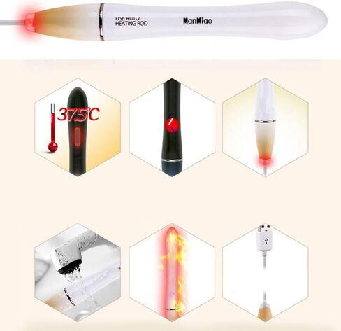 3 قضبان تسخين LED USB مع تحكم تلقائي في درجة حرارة 38 درجة مئوية، 16x2 سم ABS/PU لتدفئة الجسم، كابل 90 سم، مقاوم للماء وسريع الحرارة in Kuwait