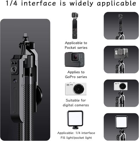 C12C AI Tracking Selfie Stick Tripod, Auto-Follow Magnetic Phone Mount for Vlog Live Video, 72" Extendable Bluetooth Remote Tripod Stand for iPhone Android, YouTube TikTok Streaming in Saudi Arabia