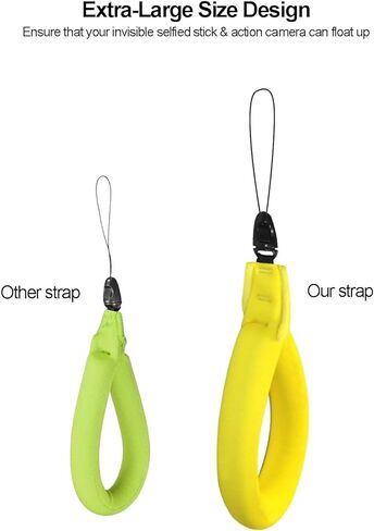 Waterproof Action Camera Float Strap for Combination of Invisible Selfie Stick (10″-60″) & Insta360 X5/X4/X3/Ace Pro 2 in Saudi Arabia