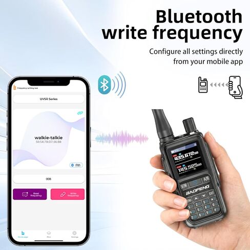 Baofeng Radio UV-5R Mini Ham Radio Handheld Long Range Two-Way Emergency Radio with USB-C Rechargeable & APP Programming | NOAA Weather Radio Scan, 999 Channels, Dual PTT, Survival & Outdoor in Saudi Arabia