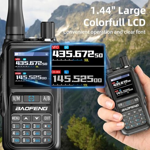 Baofeng Radio UV-5R Mini Ham Radio Handheld Long Range Two-Way Emergency Radio with USB-C Rechargeable & APP Programming | NOAA Weather Radio Scan, 999 Channels, Dual PTT, Survival & Outdoor in Saudi Arabia