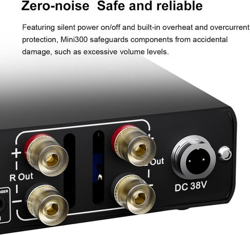 Topping Mini300 HiFi Amplifier, Fully Balanced 140W Compact Desktop Stereo Amp, RCA/TRS to Speaker Pura Ampli for E30II E50 D50III E70, Black in Saudi Arabia