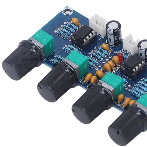 Dual Channel Preamp Module NE5532 Preamplifier Module with Dual Core NE5532 Chip for Digital Amplifier DC 12V-24V Control High Medium Bass Adjustment in Saudi Arabia