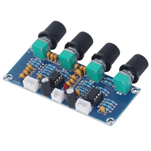 Dual Channel Preamp Module NE5532 Preamplifier Module with Dual Core NE5532 Chip for Digital Amplifier DC 12V-24V Control High Medium Bass Adjustment in Saudi Arabia