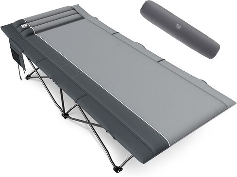 Timber Ridge 31.8" W Extra Wide Heavy Duty Camping Cot for Adult, Easy Set Up Oversized Sleeping Cot with Carry Bag for Camping, Travel and Outdoors, Support up to 450lbs in Saudi Arabia