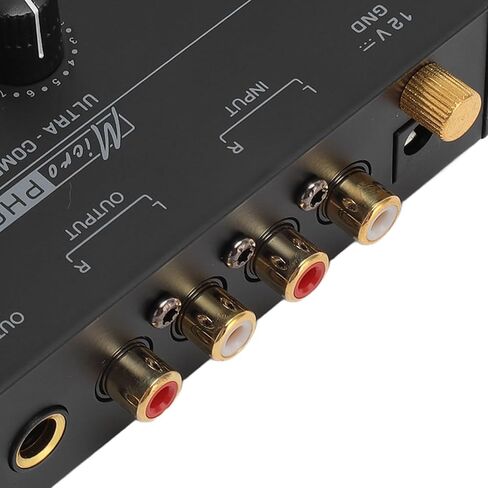 Phonograph Preamp، التحكم المستقل في مستوى الصوت Phono Preamp، ضوضاء منخفضة للغاية 1/4 بوصة مدخل إخراج لمشغل التسجيل (قابس أمريكي 100‑240 فولت)، BusoThou3hsri4vf-11 in Kuwait